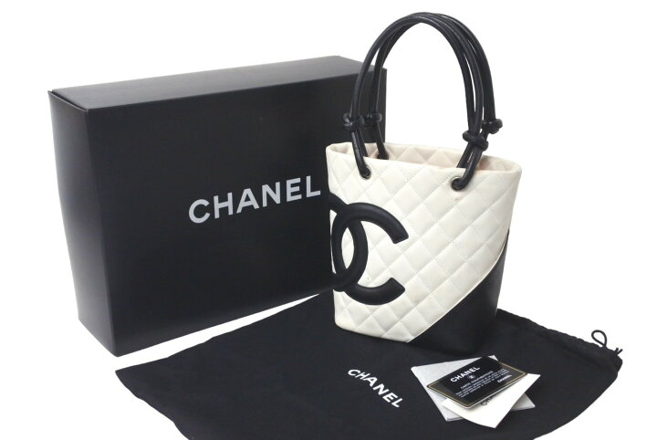 楽天市場】CHANEL シャネル カンボンライン スモール トートバッグ 8 