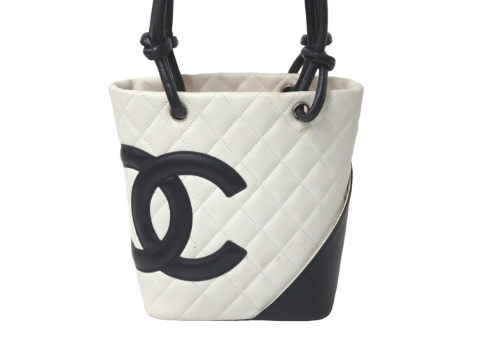 楽天市場】CHANEL シャネル カンボンライン スモール トートバッグ 8 