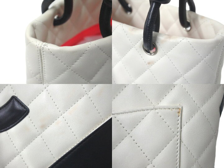 楽天市場】CHANEL シャネル カンボンライン スモール トートバッグ 8 