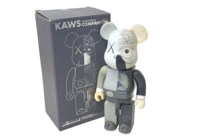 楽天市場】超激レア 本人サイン入り KAWS カウズ BE@RBRIK グレー 
