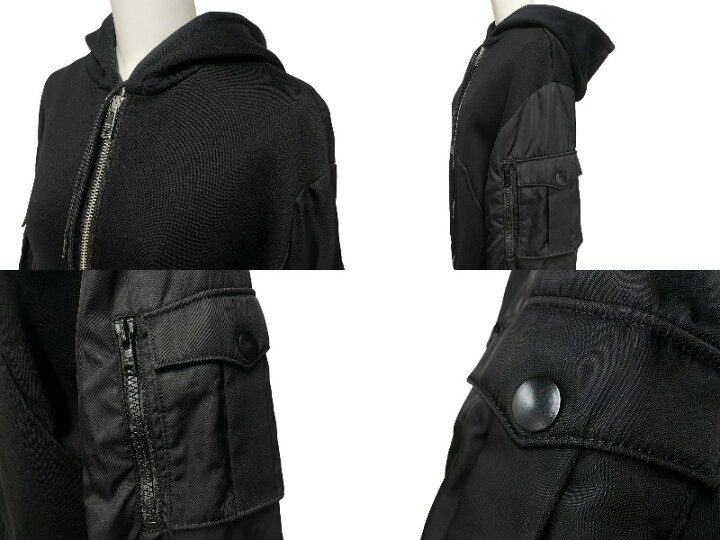 楽天市場】極美品 PRADA プラダ ナイロンスリーブ パーカー レディース  