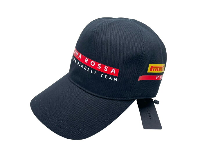 楽天市場】極美品 PRADA プラダ ルナロッサ ピレリ キャップ ブラック 