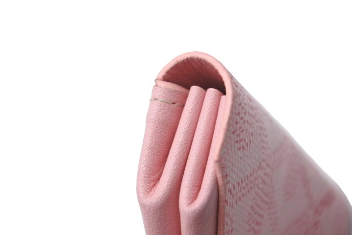 GOYARD ゴヤール ピンク ヘリンボーン ミニウォレット コインケース  