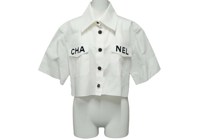 楽天市場】CHANEL シャネル ショート丈 半袖シャツ 19SS ココボタン  
