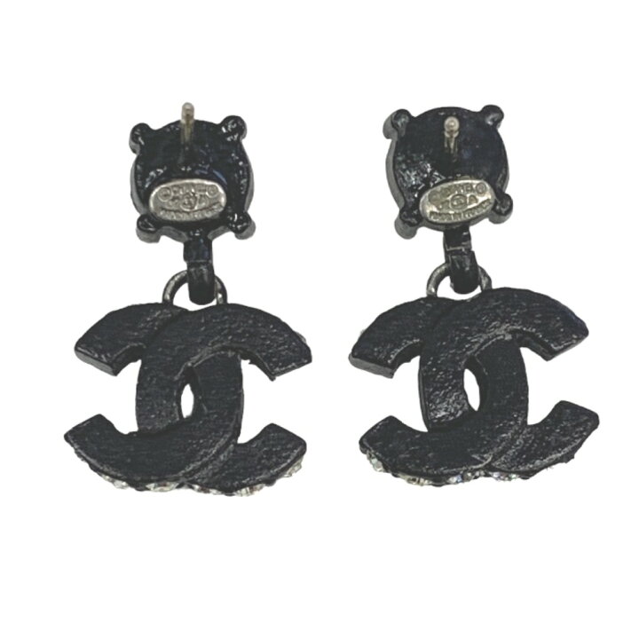 楽天市場】CHANEL シャネル ピアス ココマーク ラインストーン ウッド 