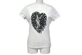 YVES SAINT LAURENT イヴサンローラン ハートロゴ 半袖Tシャツ 神戸限定 ホワイト サイズS 美品 中古 62611