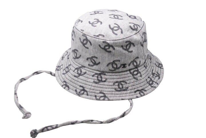 楽天市場】極美品 CHANEL シャネル バケットハット ココマーク総柄 