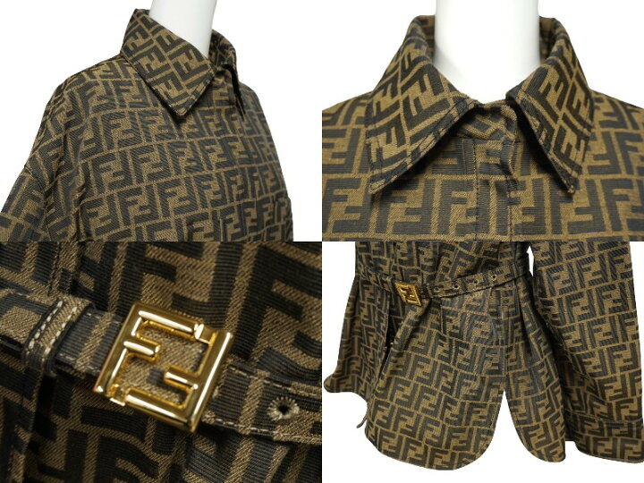 楽天市場】極美品 FENDI フェンディ ズッカ柄 ジャケット シャツ 