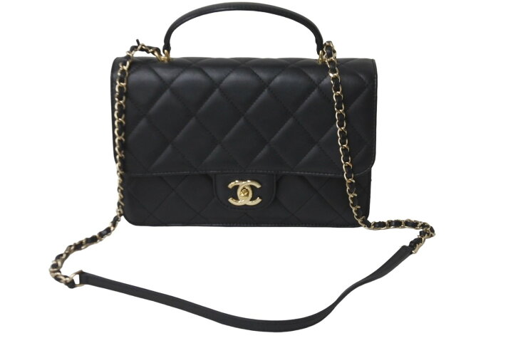 楽天市場】CHANEL シャネル マトラッセ トップハンドル25 チェーン 