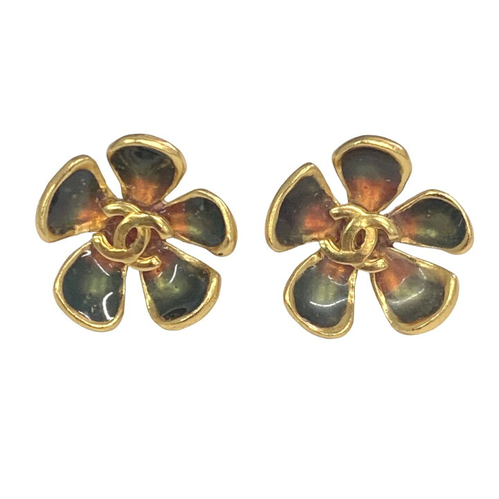 楽天市場】[USED/中古]CHANEL シャネル ピアス ココマーク カメリア  