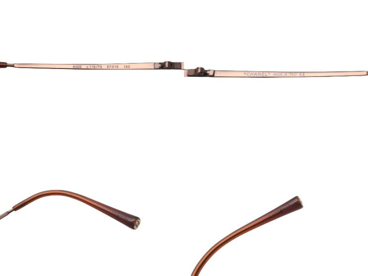 楽天市場】極美品 CHANEL シャネル リムレスサングラス 4002 c.116/75