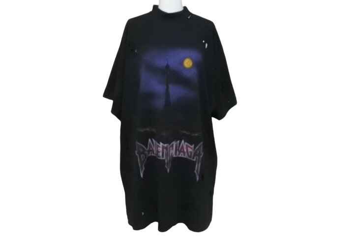 楽天市場】新品同様 BALENCIAGA バレンシアガ PARIS MOON 半袖Tシャツ 