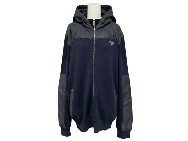 楽天市場】PRADA プラダ プレート付きナイロン切り替えジップアップ  