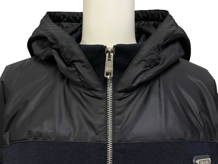 楽天市場】PRADA プラダ プレート付きナイロン切り替えジップアップ  