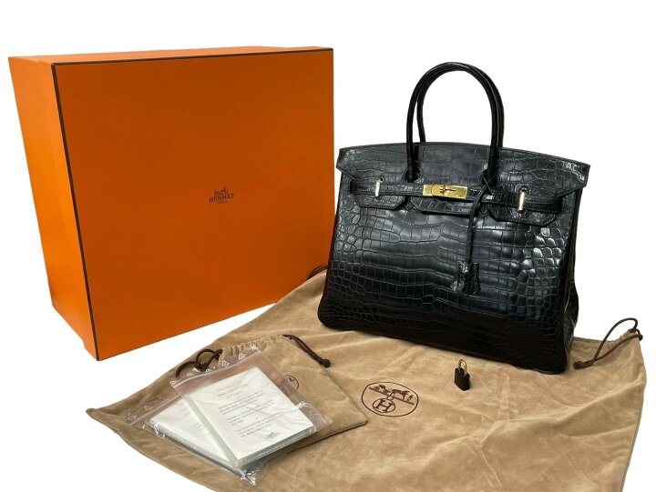 楽天市場】極美品 HERMES エルメス バーキン35 ブラック ポロサス 