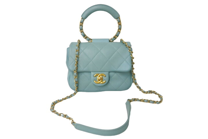 楽天市場】CHANEL シャネル マトラッセ18 トップハンドル チェーン 