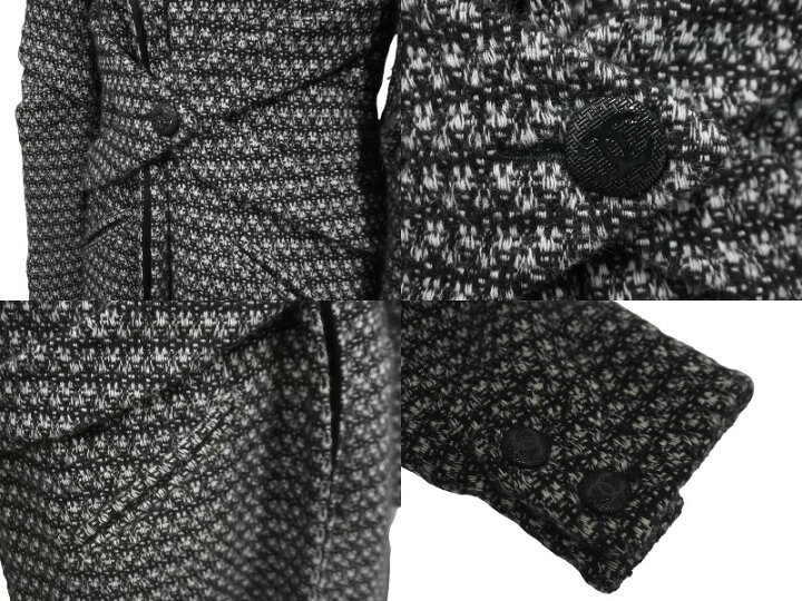 楽天市場】CHANEL シャネル ツイードコート P38997V28200 ブラック  