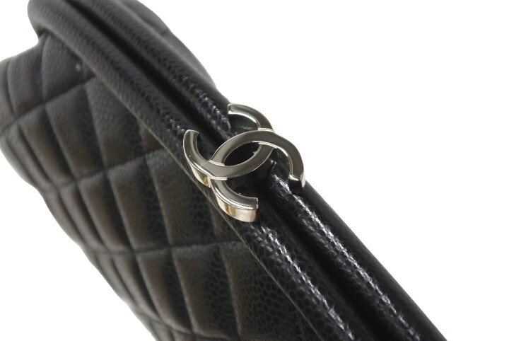楽天市場】極美品 CHANEL シャネル マトラッセ がま口 クラッチバッグ 