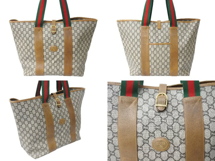 楽天市場】GUCCI グッチ トートバッグ オールドグッチ シェリーライン 