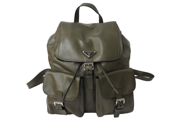 楽天市場】極美品 PRADA プラダ リュック デイパック トライアングル  