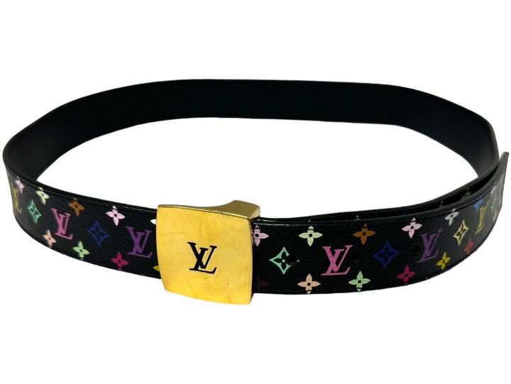 楽天市場】LOUIS VUITTON ルイヴィトン ベルト モノグラムマルチカラー  