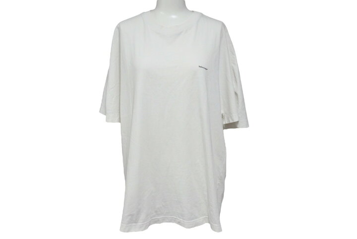 楽天市場】BALENCIAGA バレンシアガ 半袖Tシャツ ミニロゴオーバー 