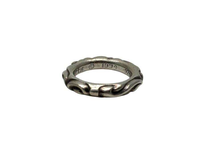 楽天市場】CHROME HEARTS クロムハーツ スクロールバンド リング 指輪 