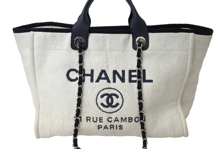 楽天市場】CHANEL シャネル ドーヴィルGM チェーン トートバッグ 