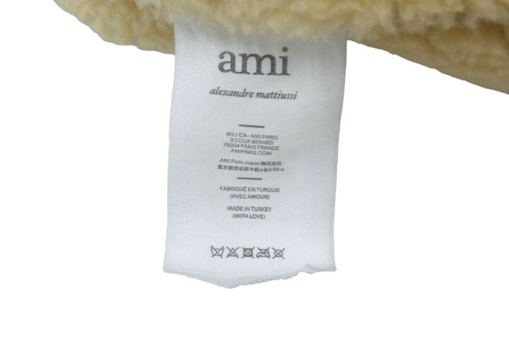 楽天市場】Ami Paris アミ パリス クロップドムートンジャケット B-3 