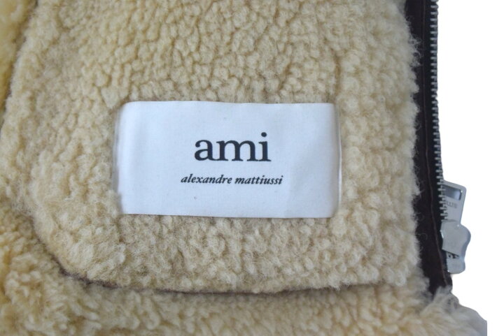 楽天市場】Ami Paris アミ パリス クロップドムートンジャケット B-3 