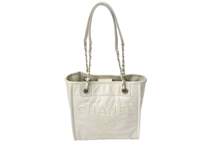 楽天市場】極美品 CHANEL シャネル ドーヴィルPM トートバッグ A93256  