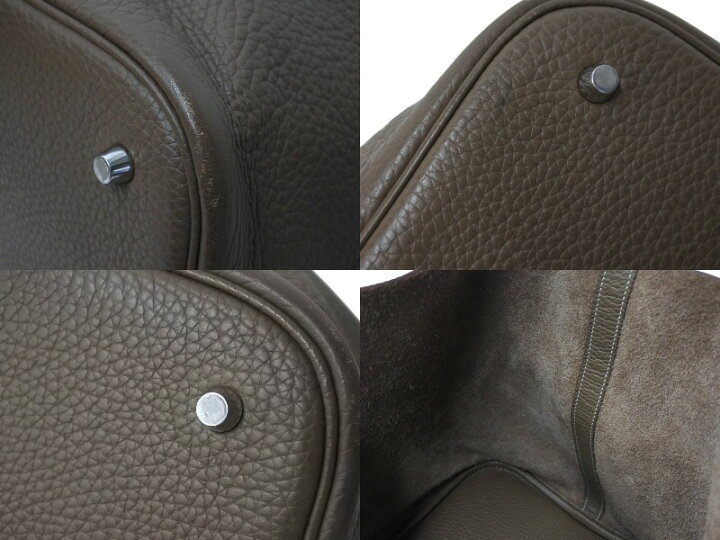 楽天市場】HERMES エルメス ピコタンロックGM ハンドバッグ エトゥープ 