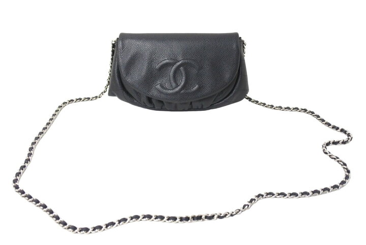 楽天市場】極美品 CHANEL シャネル ショルダーバッグ ハーフムーン 