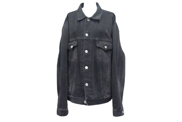 楽天市場】BALENCIAGA バレンシアガ デニムジャケット ロゴ ライン  