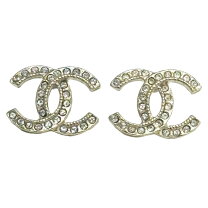 楽天市場】(シャネル)chanel ラインストーン ピアスの通販 