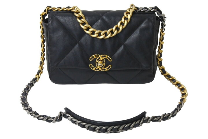 楽天市場】極美品 CHANEL シャネル19 2WAYシングルフラップマトラッセ 