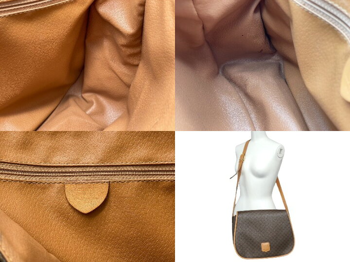 楽天市場】CELINE セリーヌ ショルダーバッグ マカダム ブラウン M12 