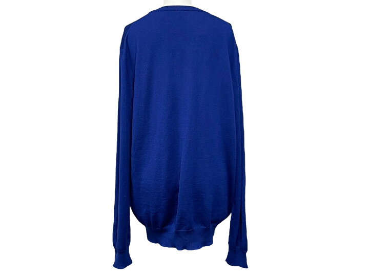 楽天市場】美品 ISAIA イザイア ウール ニット ブルー 青 刺繍 長袖  