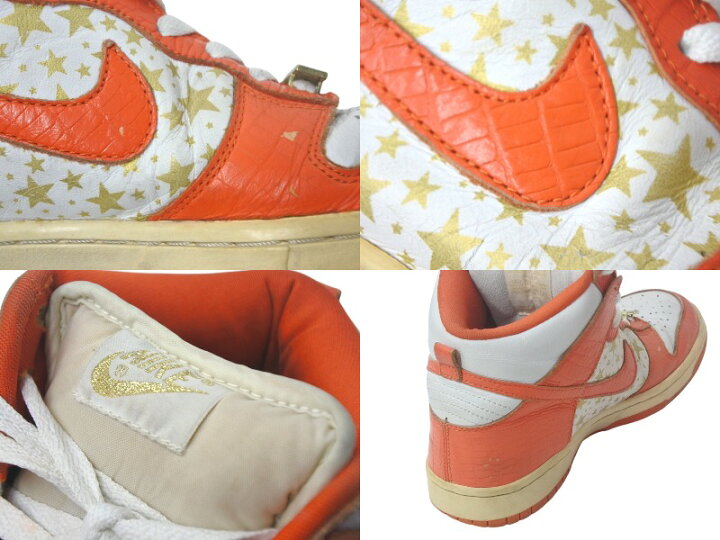 楽天市場】Supreme × Nike SB Dunk High Orange Stars シュプリーム 