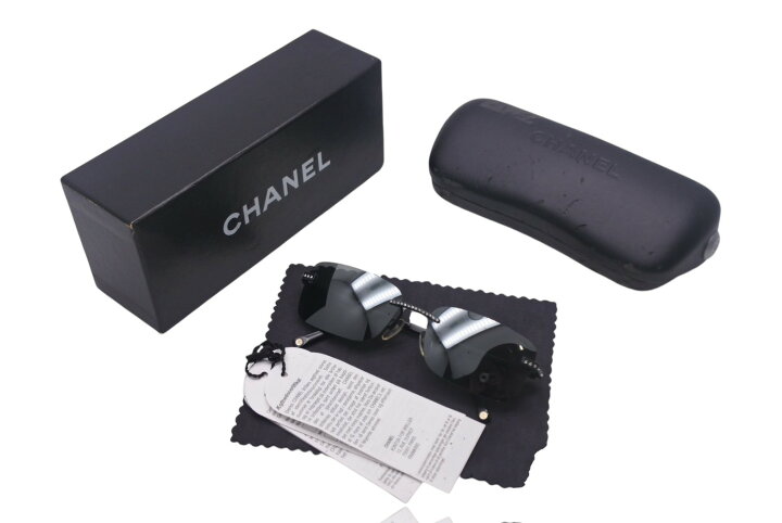 楽天市場】CHANEL シャネル リムレス サングラス メガネ 4120-B  