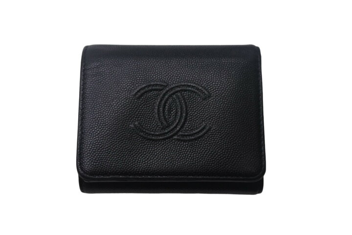 楽天市場】CHANEL シャネル 三つ折り財布 コンパクトウォレット ココ 