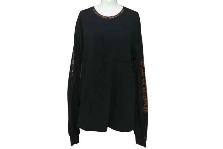 楽天市場】CHROME HEARTS クロムハーツ ロンT ネックロゴ 長袖Tシャツ  