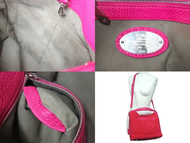 楽天市場】FENDI フェンディ ムートン 2WAYショルダーバッグ  