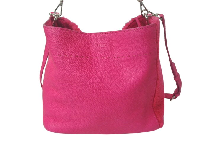 楽天市場】FENDI フェンディ ムートン 2WAYショルダーバッグ  