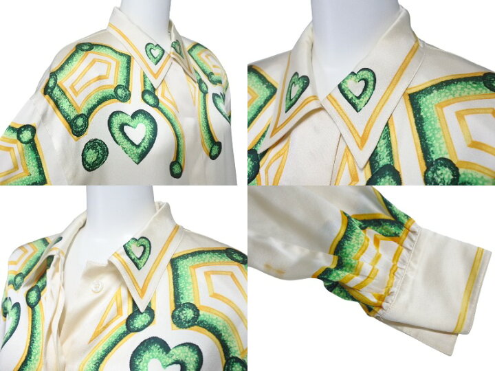 楽天市場】ESCADA エスカーダ シルクシャツ 長袖シャツ サイズ36 比翼  