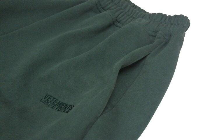 楽天市場】新品未使用品 VETEMENTS ヴェトモン BAGGY SWEATPANTS 