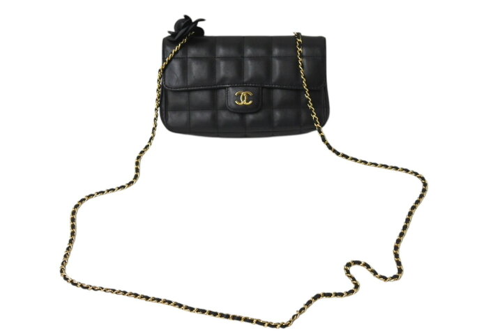 楽天市場】CHANEL シャネル カメリア チョコバー チェーン ミニ  