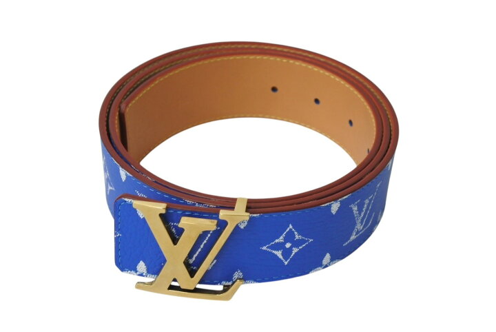 楽天市場】新品同様 LOUIS VUITTON ルイヴィトン ベルト LV イニシャル  