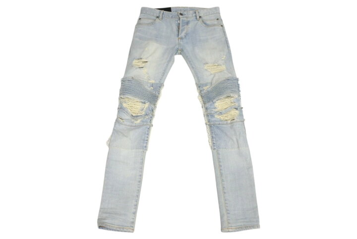 楽天市場】BALMAIN バルマン デニム パンツ ダメージデニム ボトムス  