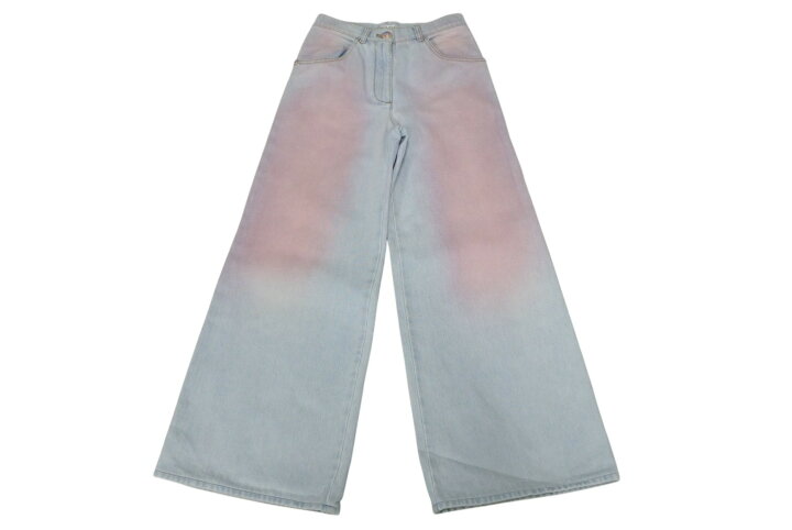 楽天市場】CHANEL シャネル グラデーションワイドデニムパンツ  